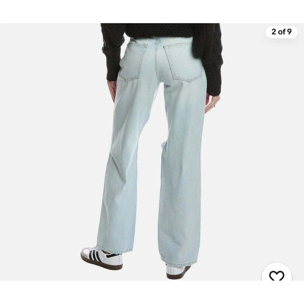RE/DONE Loose Acqua Destroy Straight Leg Jeans Size 28 – Retail $325 NWT - Picture 2 of 10